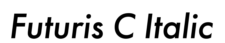 Futuris C Italic Yazı tipi ücretsiz indir